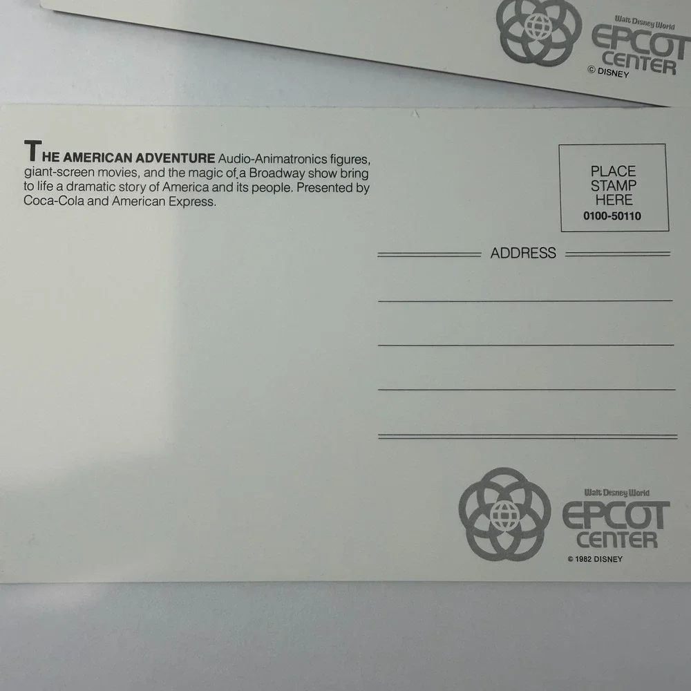 Epcot Center 1982 Lot of  6‎ Postcards Disney World Chrome The Land Pavilion
